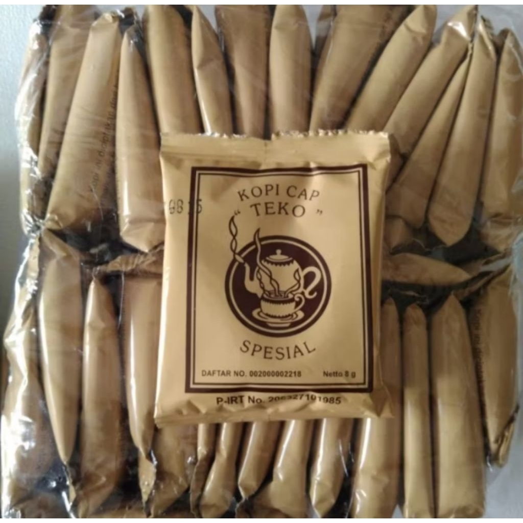 KOPI LEGEND TJAP TEKO PAK AGUS 8 GRAM TANPA GULA KOPI ASLI BOGOR  - HARGA SATUAN KOPI HARUM NIKMAT L