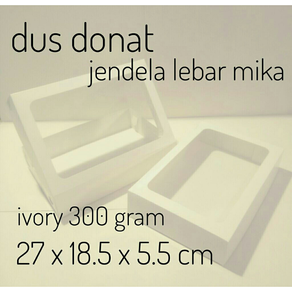 Box donat isi 6/kotak kue donat isi 6/dus donat/kemasan donat isi 6