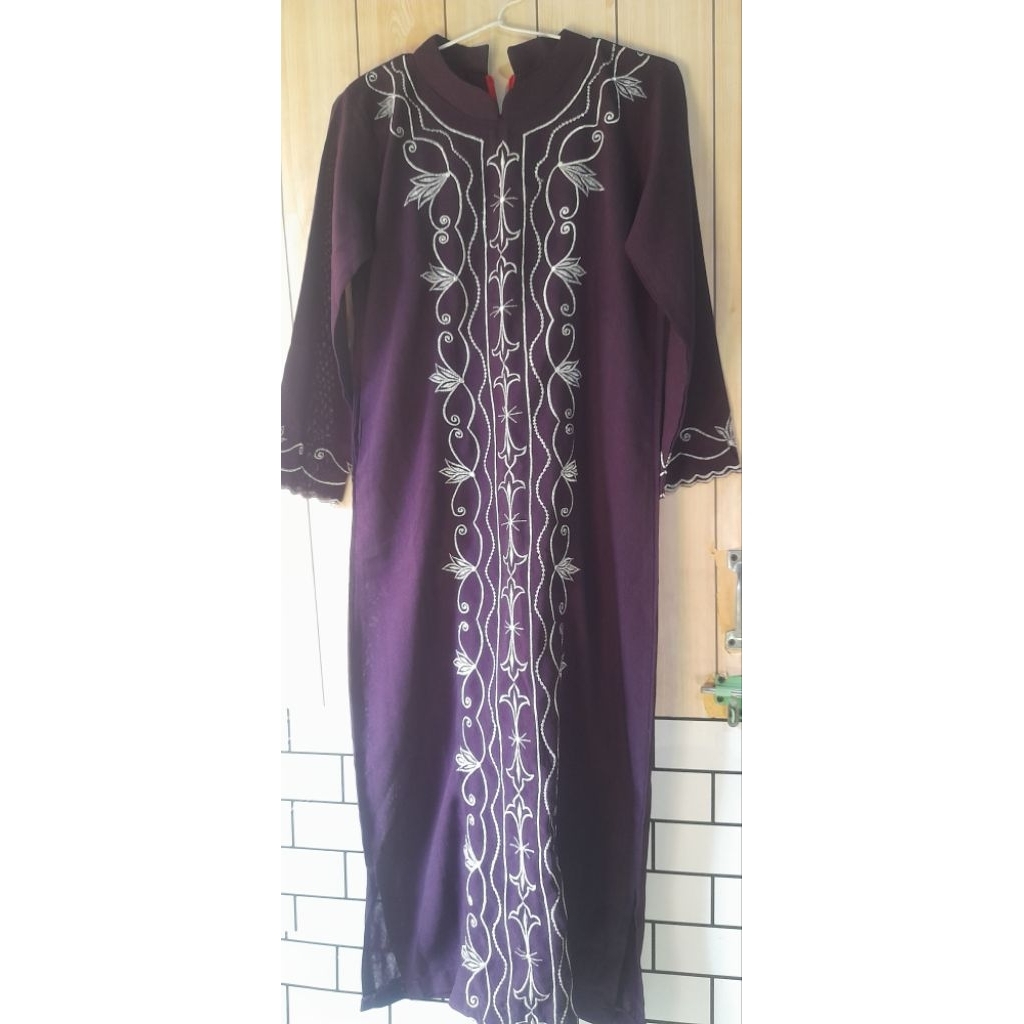GAMIS WANITA WARNA UNGU TUA