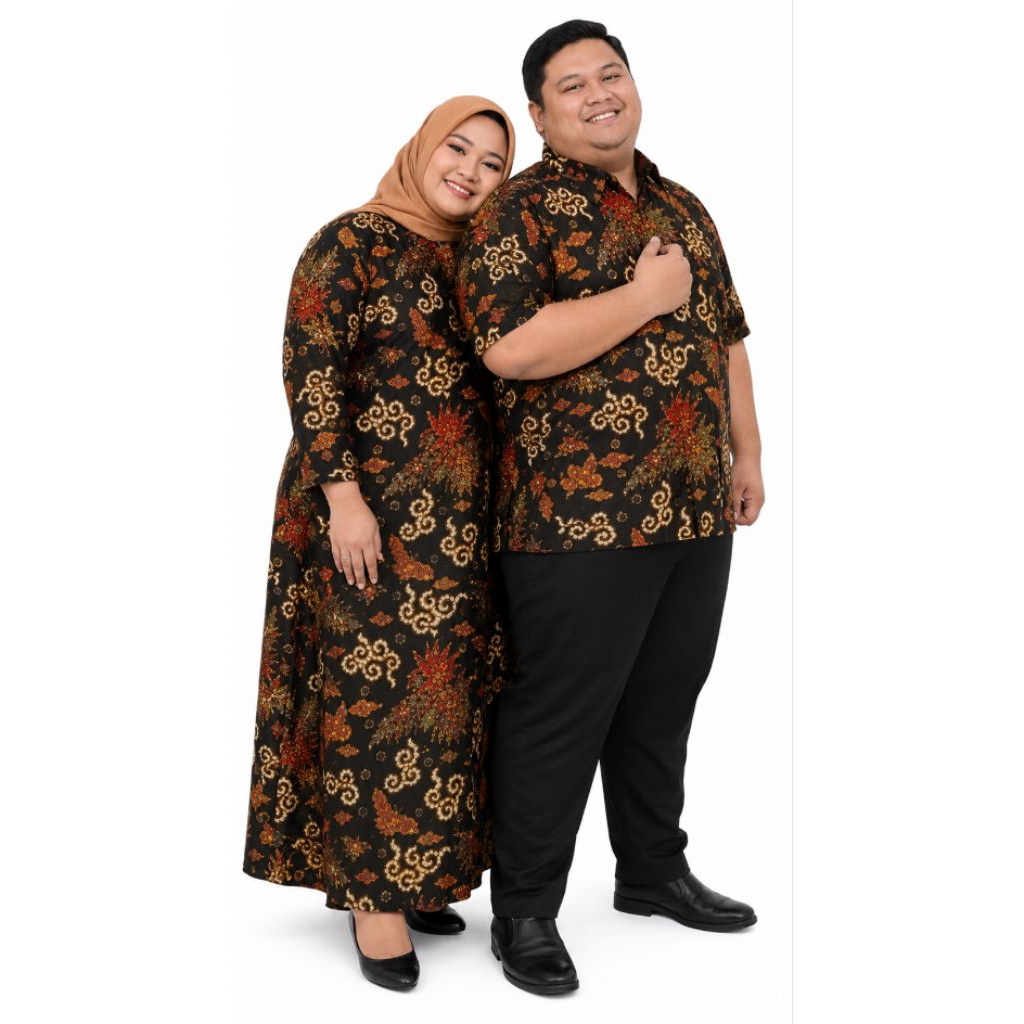 BAJU COUPLE GAMIS BATIK M L XL XXL GAMIS BATIK SARIMBIT BAJU PASANGAN