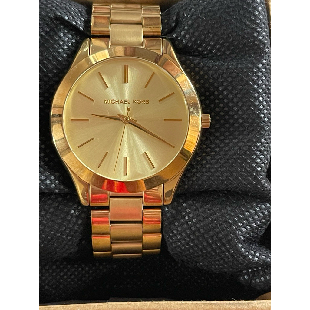 Slim Runway Gold Watch