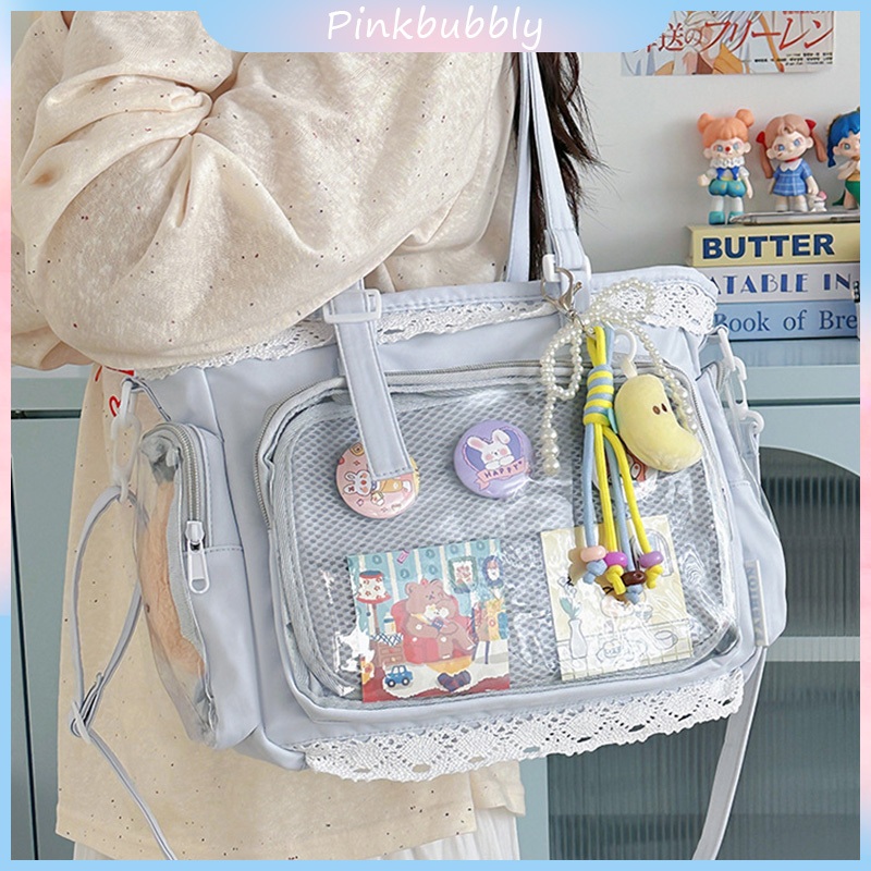 Peri Nyeri Putih Mesin Baru Cat Packa Y2K Milenium Hot Girl Shop Bags Western bag Tas Tote Bag Wanit
