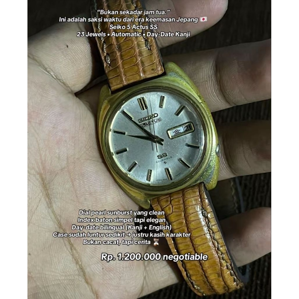 Seiko 5 Actus SS Dial Pearl Sunburst