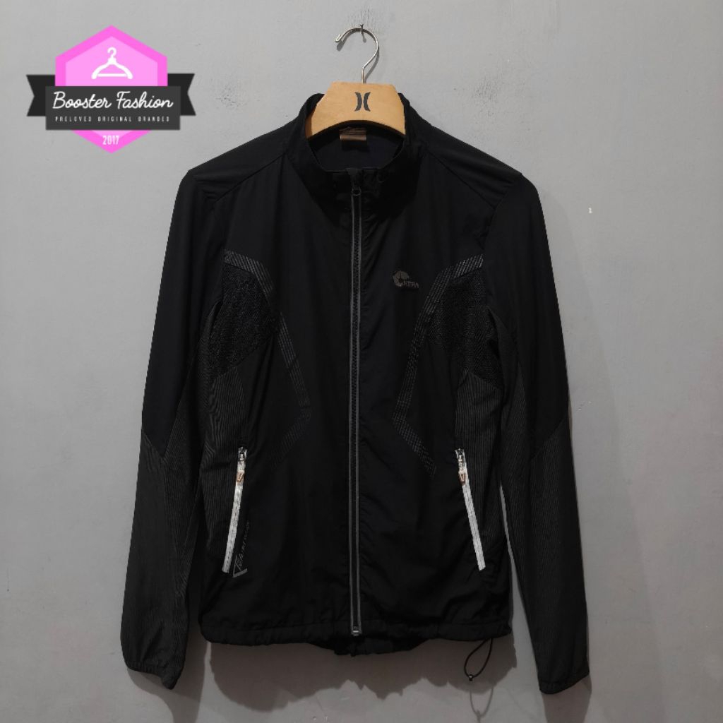JAKET RUNNING NEPA BLACK ORIGINAL SIZE S Fit M