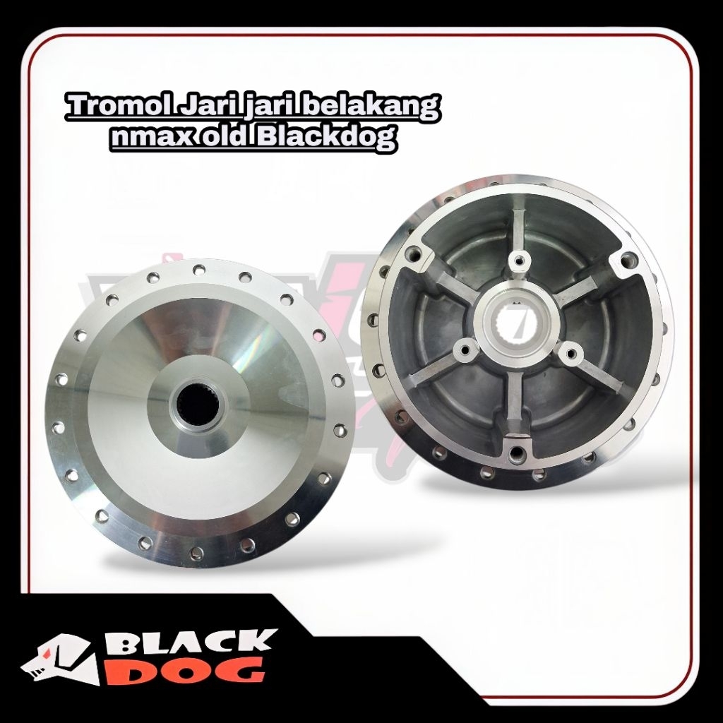TROMOL JARI JARI BELAKANG NMAX OLD CHROME BLACKDOG