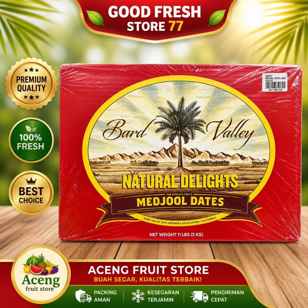Bard Valley Natural Delights Kurma Medjool Dates premium quality 5 kg
