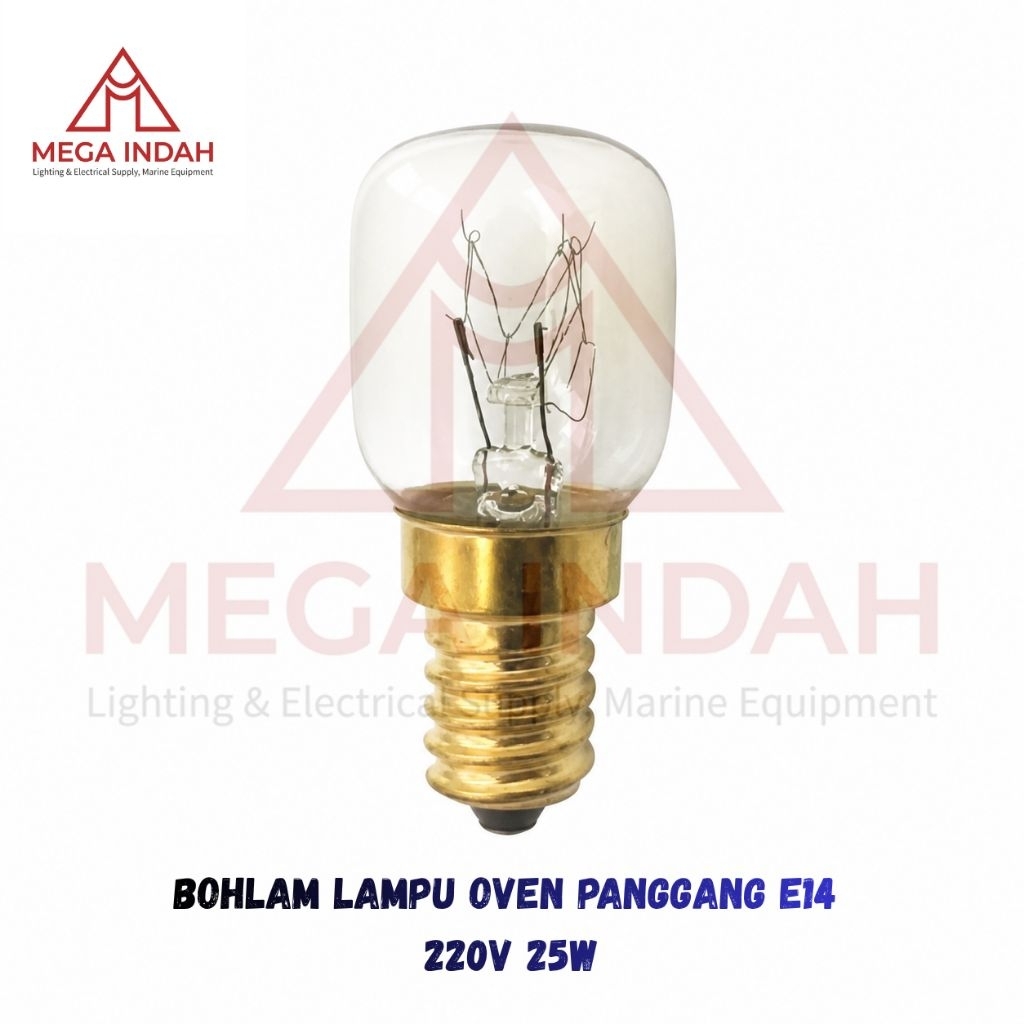 Lampu Oven panggang  E14  - 25W - 220V - tahan panas 300°C