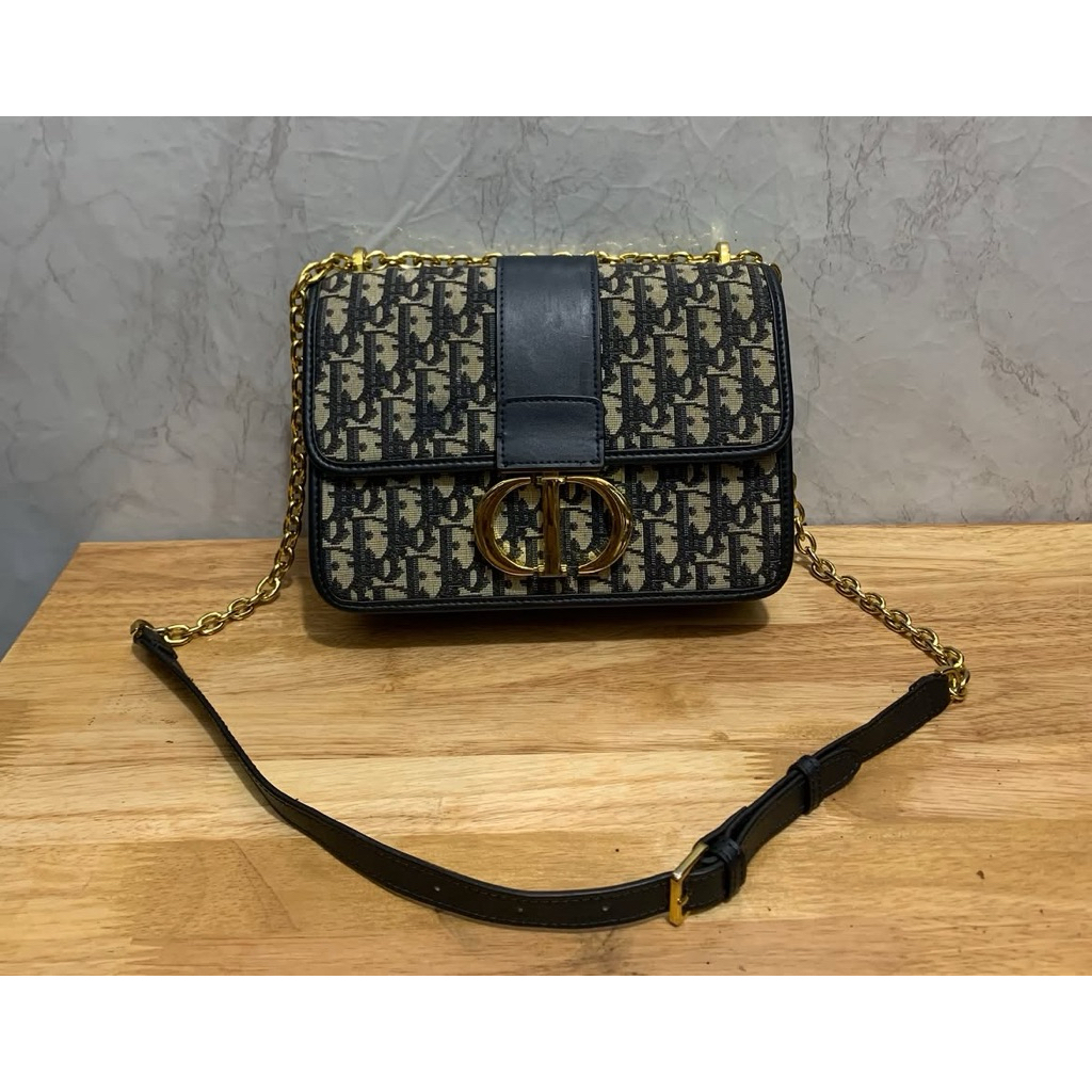 preloved  Slingbag wanita cd Canvas mix kulit