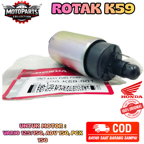 ROTAK KODE-K59 ORI AHM HONDA VARIO 125/150,ADV 150,PCX 150 KUALITAS ASLI ORIGINAL 100%.