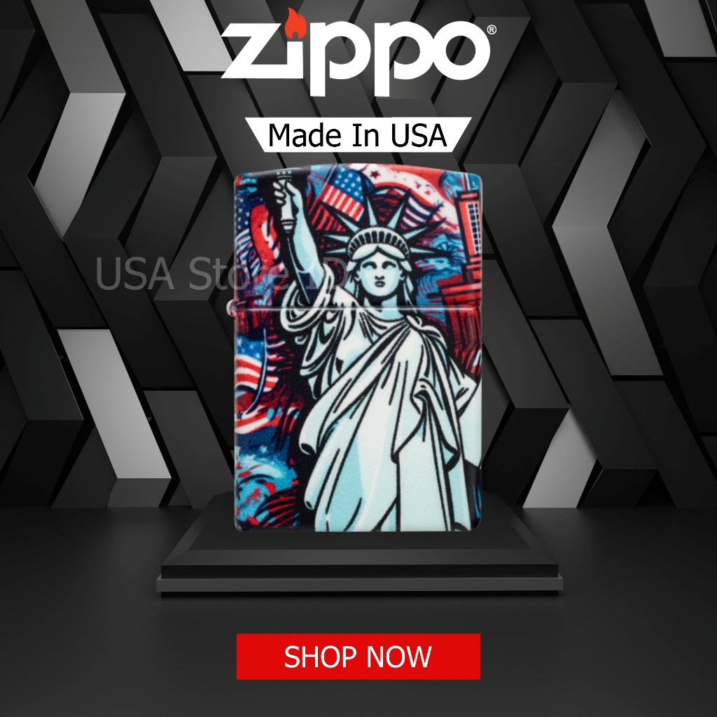 Zippo Lady Liberty Design 47168 Original Made In USA