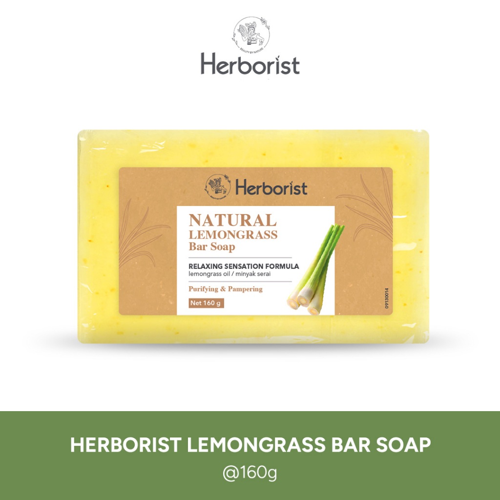 Herborist Sabun Lemongrass 160gr � Sabun Mandi Alami Relaxing & Menyegarkan