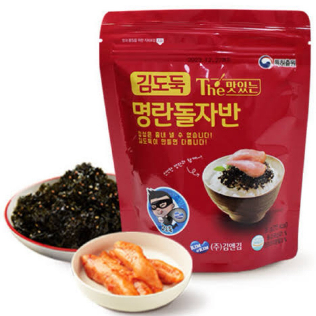 Kimdoduk Pollack Roe / Mentaiko Crispy Seasoned Seaweed Flake Chops 35g (KOREA IMPORTED)