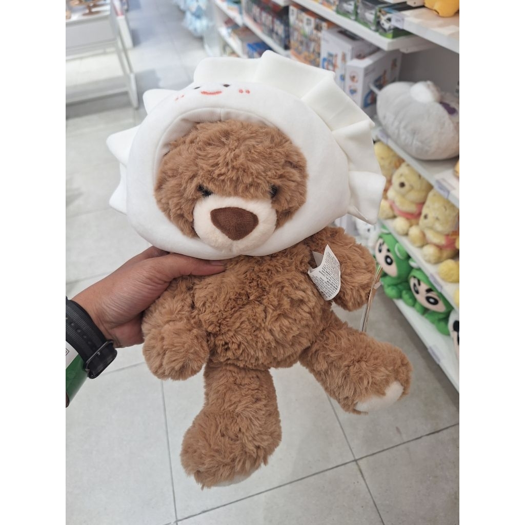miniso original cute bear boneka lucu topi baby