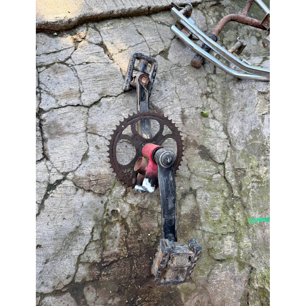 Crank bb sprocket sepeda lipat