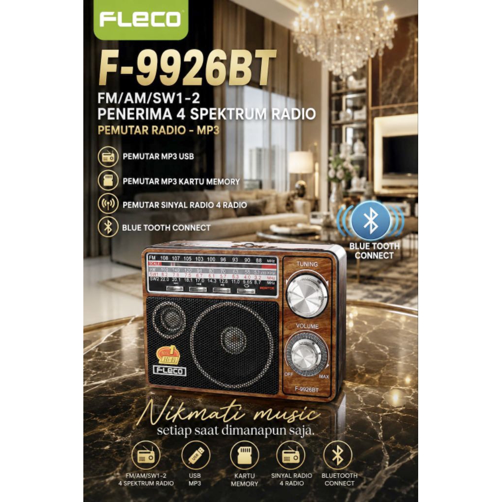 Radio MP3 Fleco F 9926 BT