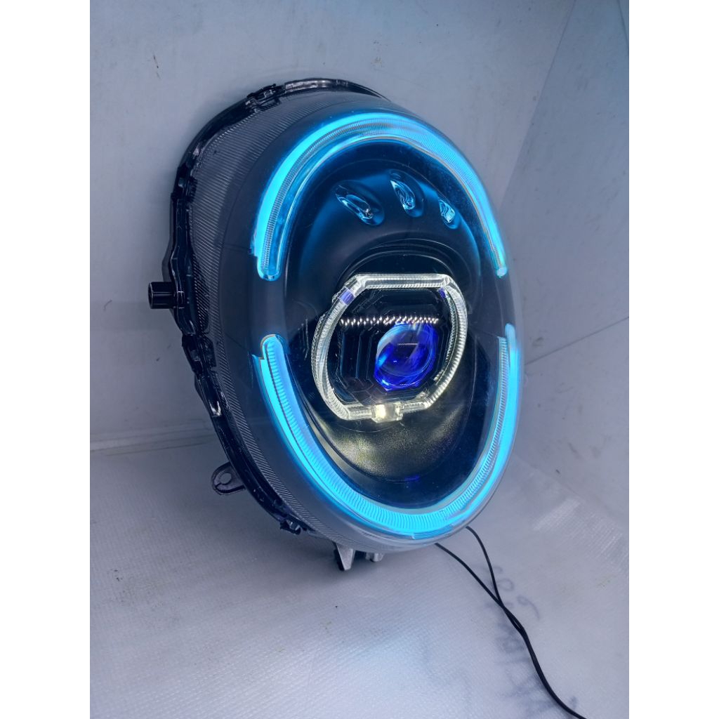 CUSTOM LAMPU DEPAN SCOOPY 2017-2019 BILED MATRIX PLUS ALIS FULLSET