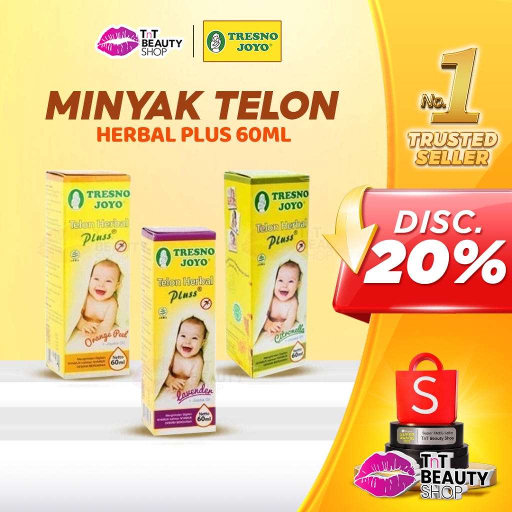 Tresno Joyo Telon Herbal Plus 60ml - Citronella - Lavender - Orange - Tresnojoyo TJ | TnT Beauty Sho
