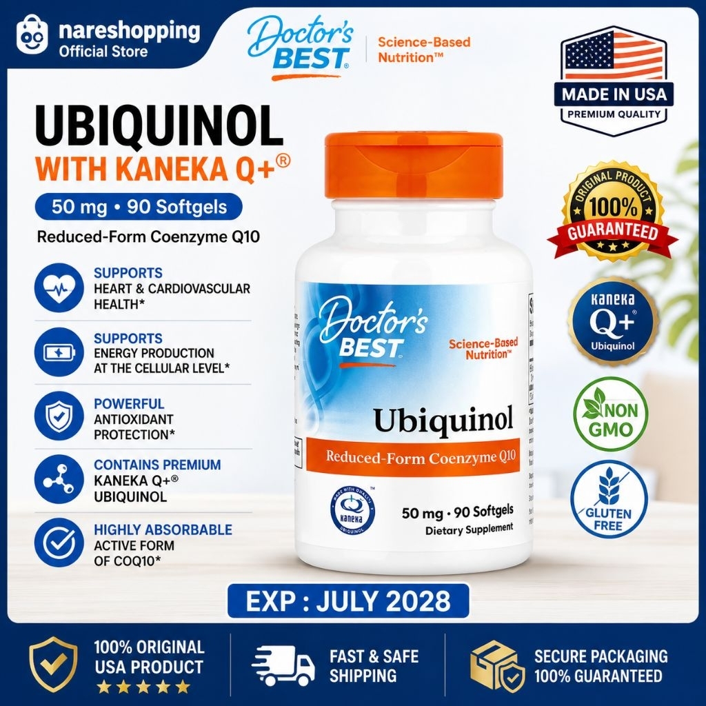 Doctor's Best Ubiquinol with Kaneka Q+ 50 mg 90 Softgels