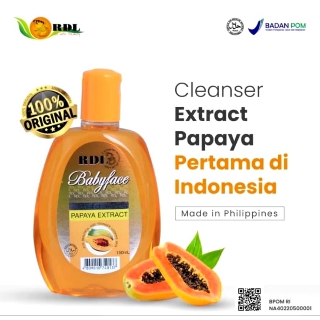 [GABUNGAN] TONER & SABUN PEPAYA RDL BRIGHTENING SOAP