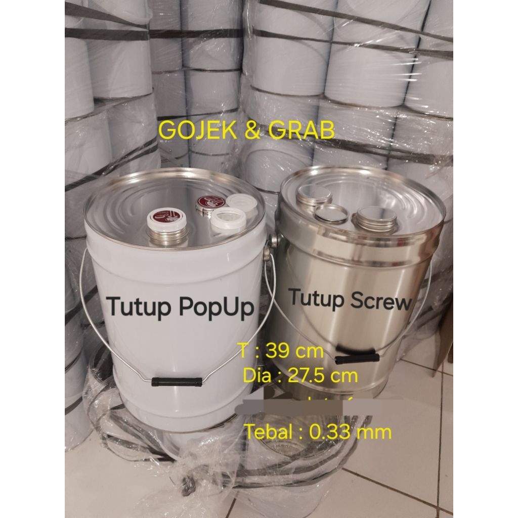 Drum Kaleng 20 Liter BARU