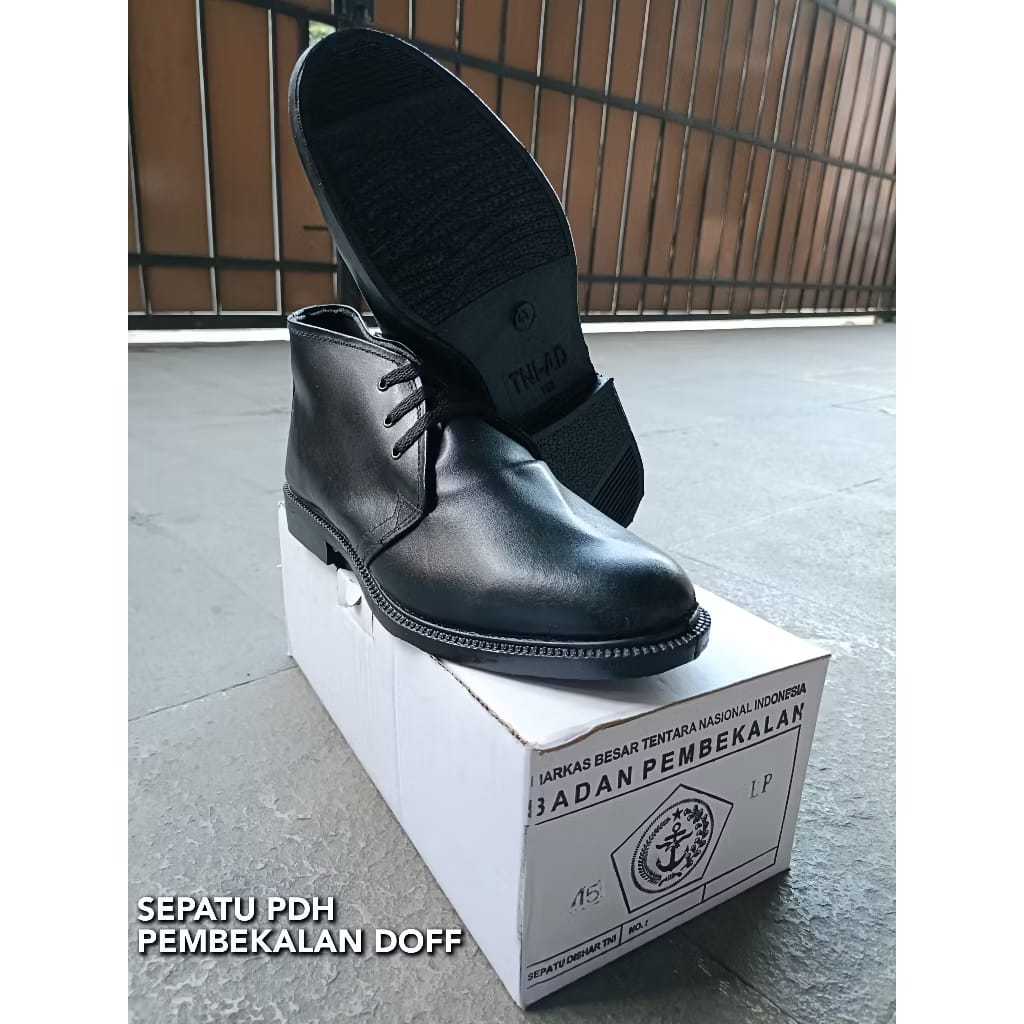 Sepatu PDH Polri Tni DOFF/Sepatu pdh asli kulit/Sepatu pdh asli kulit/Sepatu Pdh Tni Polri Dishub Sa