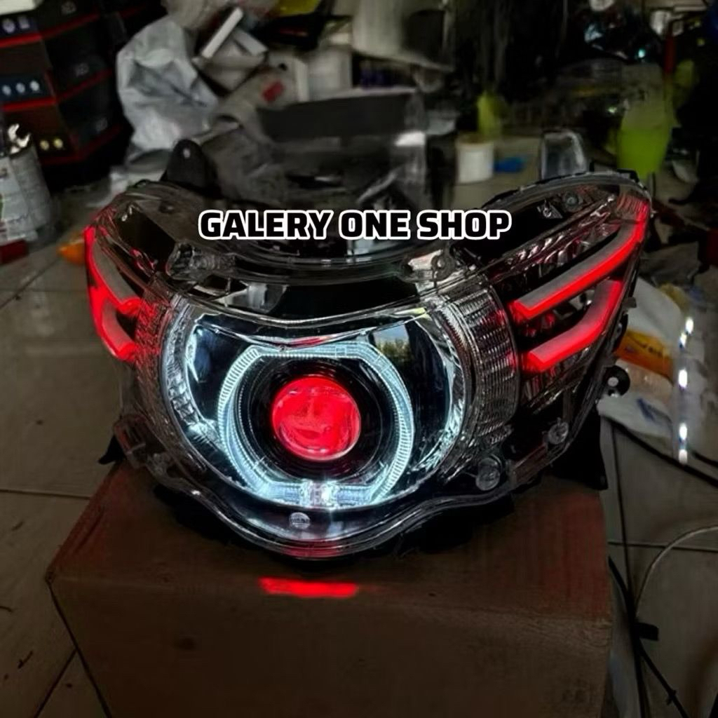 Reflektor set Lampu Biled Soul Gt 115 / Xeon GT Set alis running Fullset