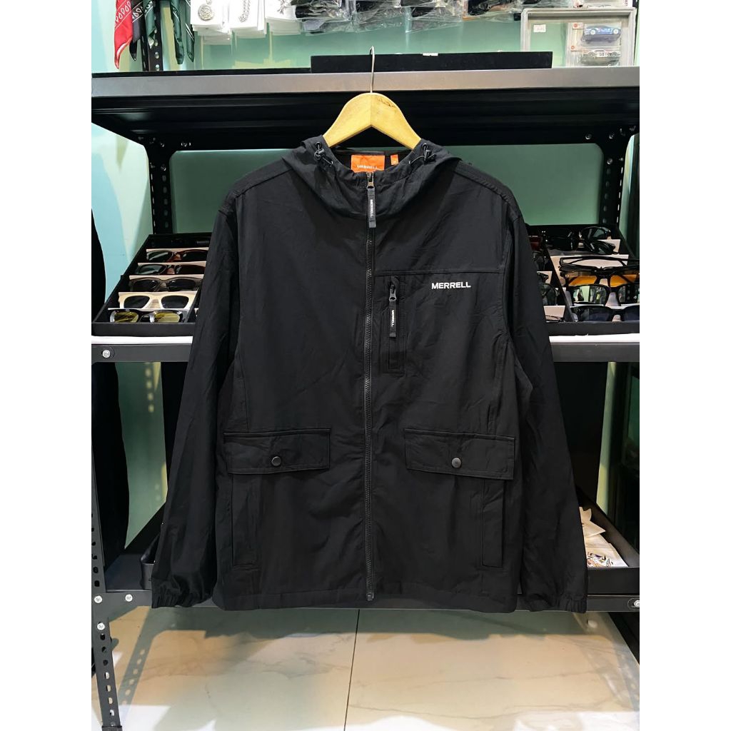 Windbreaker jacket Merrell Strecth black Authentic