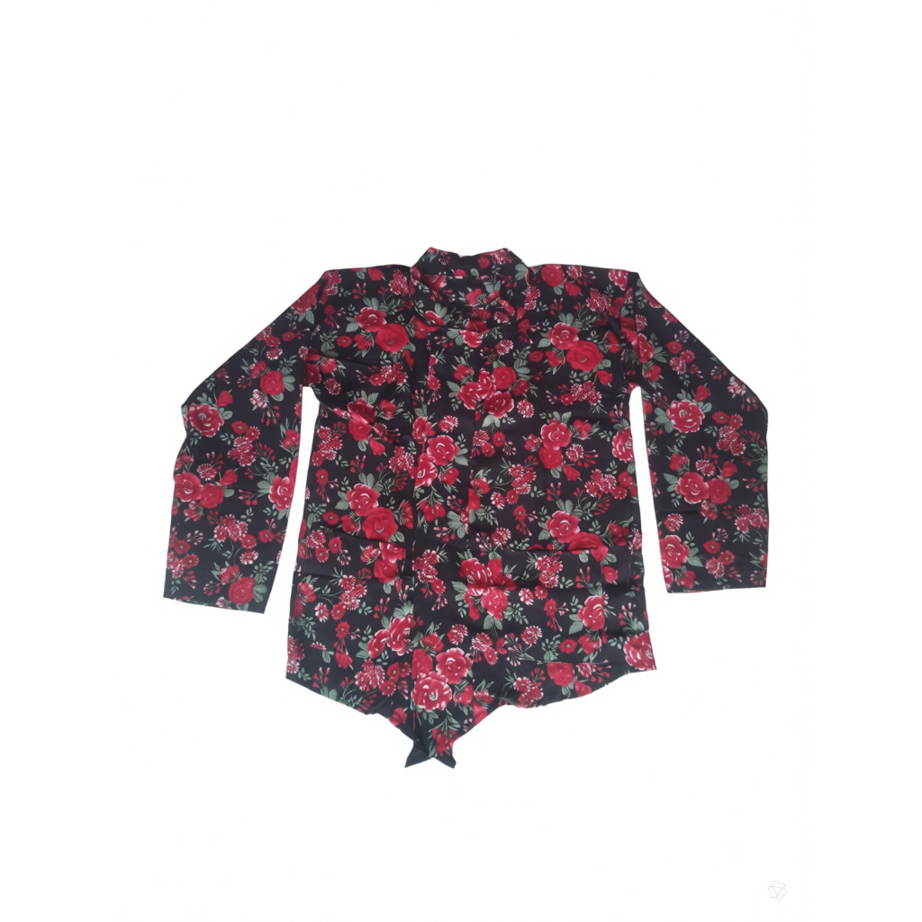 Surjan Kembang Pria Dewasa Bunga || Baju Surjan Motif Bunga Pria Dewasa Satin