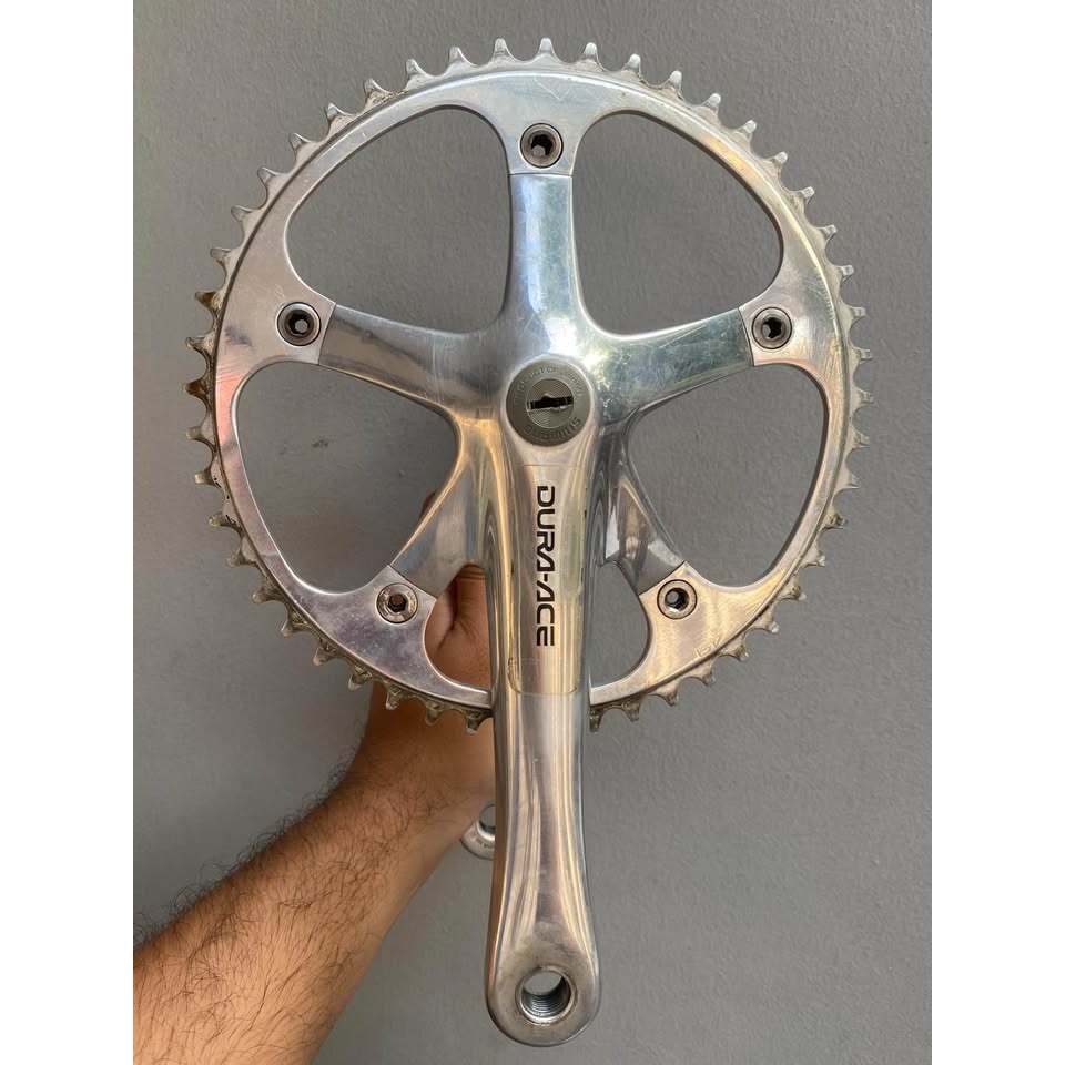Crankset Shimano Dura Ace 7710 octalink NJS 49t BCD 144 / 170 mm include bottom bracket Shimano Dura