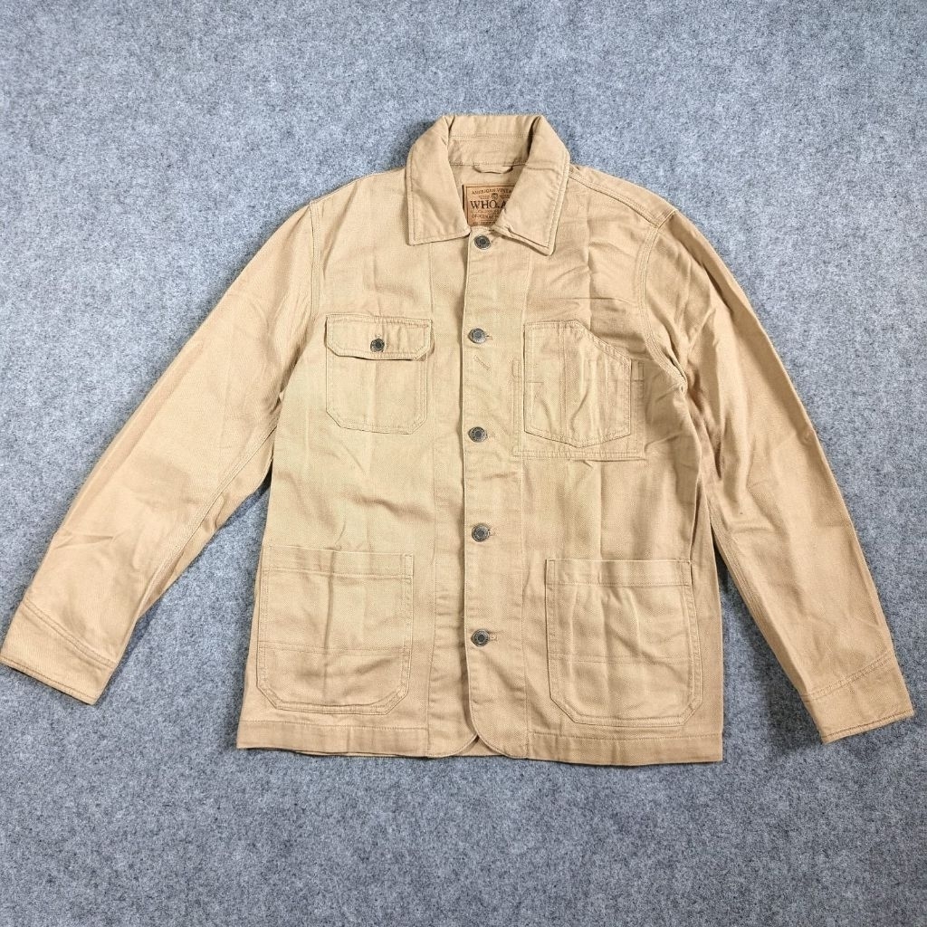 Who Au collar contrast chore jacket