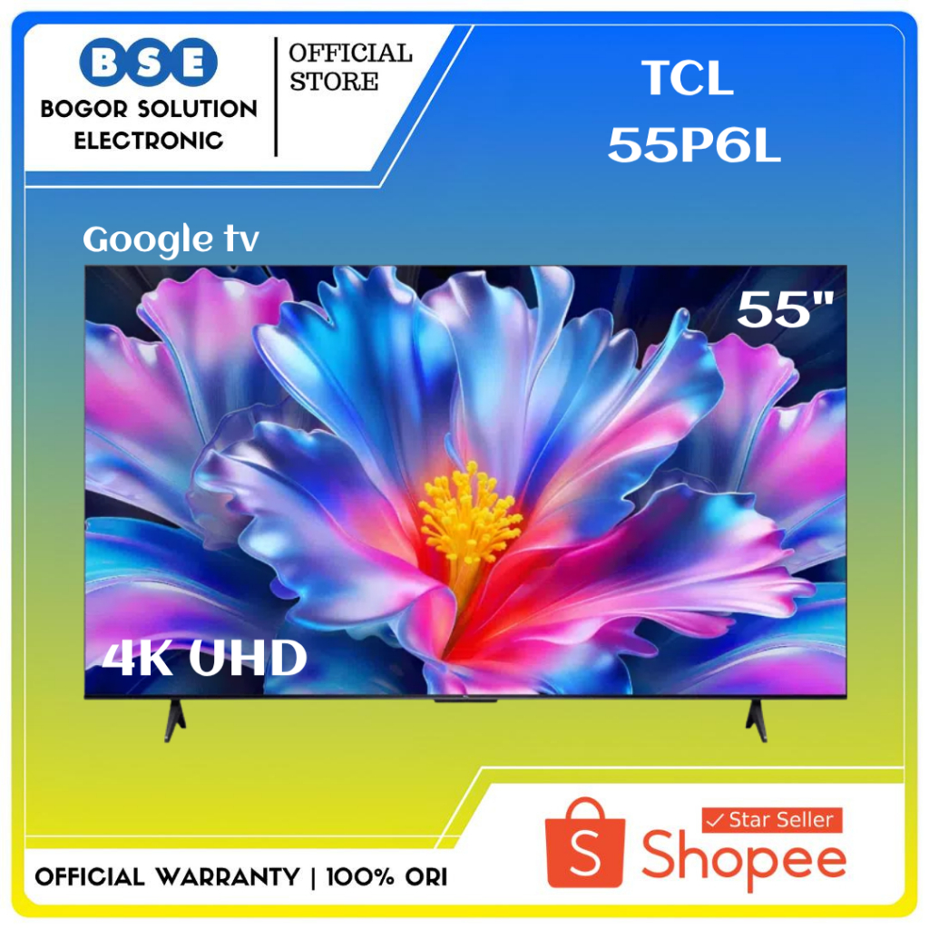 Google TV TCL 55P6L 4K UHD Dolby Audio TCL 55 inch P6L  TCL 55 Inch 55P6