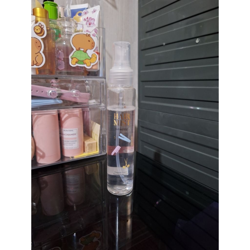 preloved hair mist miniso