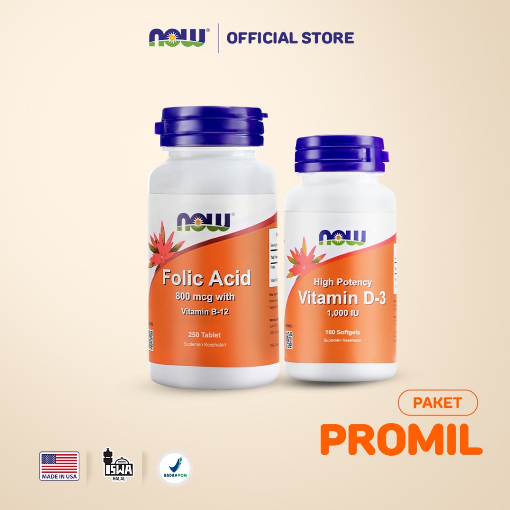 Paket Promil (Folic Acid & D-3 1000 IU 180 Sgels)