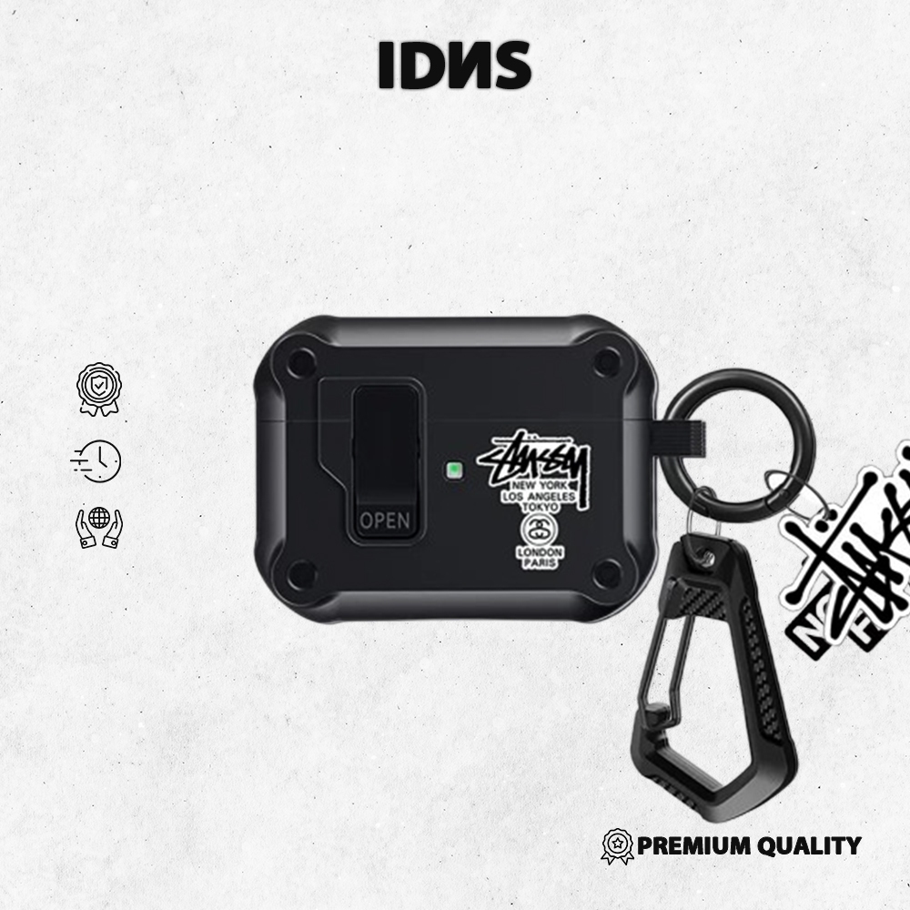 IDNS Casing Airpods Stussy 09 | Airpods Pro 1| Airpods Pro 2 | Airpods Gen 4 | Airpods Pro 3