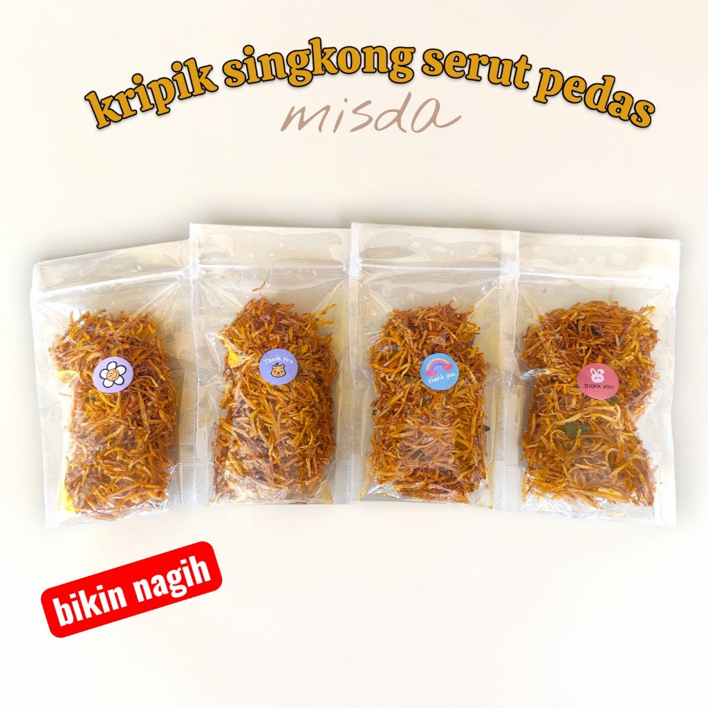 singkong Mustofa - Pedas Manis, 100% singkong, Tanpa MSG