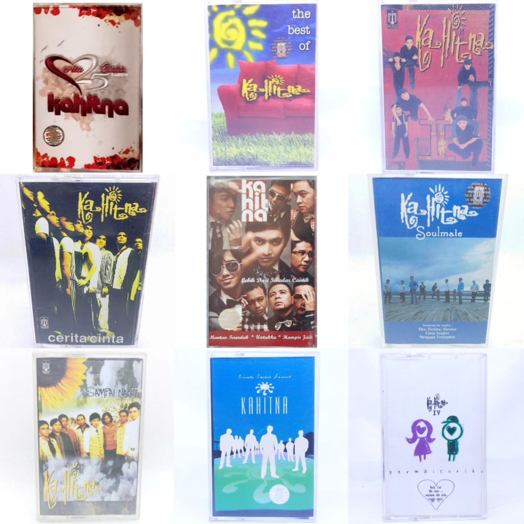 Kaset pita KAHITNA - the best of - sampai nanti - cinta sudah lewat - cerita cinta - soulmate - lebi