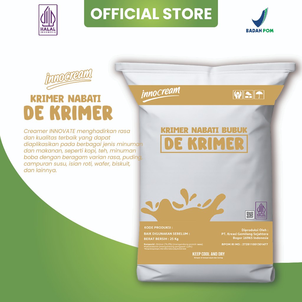 DE KRIMER  Krimer Nabati Bubuk kemasan 25 kg
