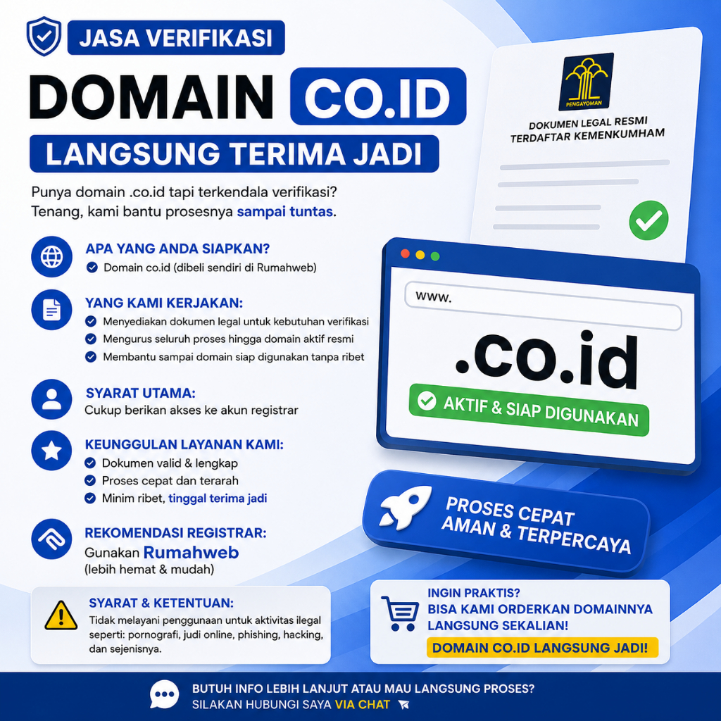 Jasa Verifikasi Domain CO.ID