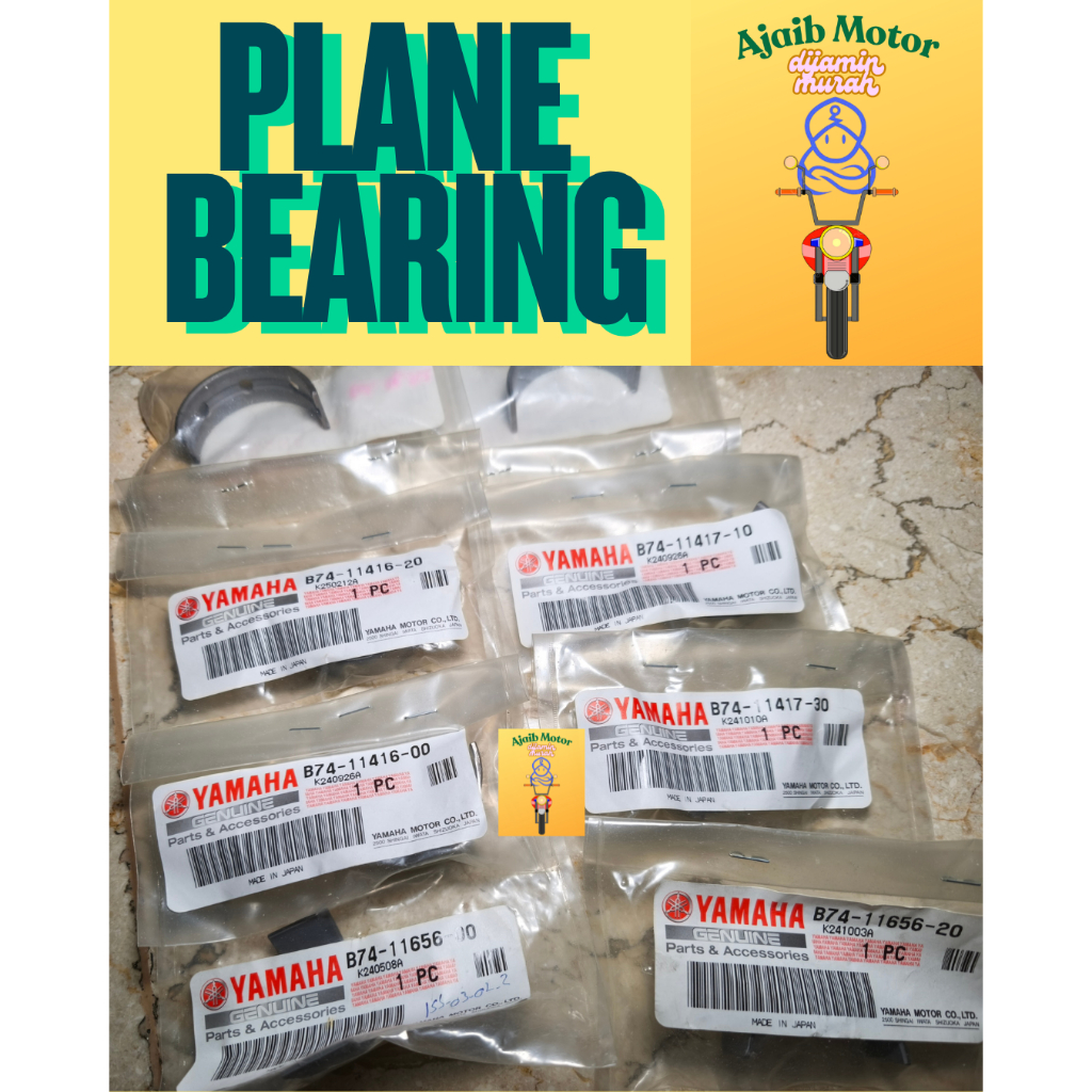 ASLI YAMAHA PLANE BEARING CONNECTING RODA YAMAHA XMAX DIJAMIN ASLI