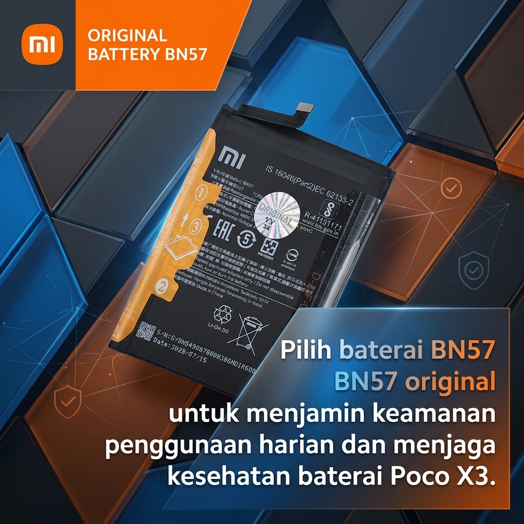 BATERAI XMI POCO X3 PRO(BN57) X3 NFC ORI HCB