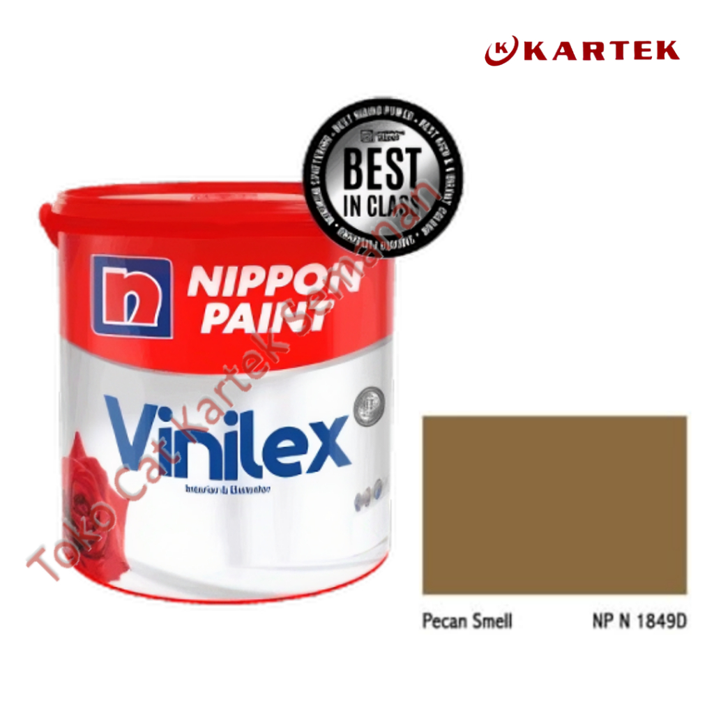 Nippon Paint Vinilex PECAN SMELL NP N 1849D Cat Tembok Interior Eksterior Coklat 1kg 5kg
