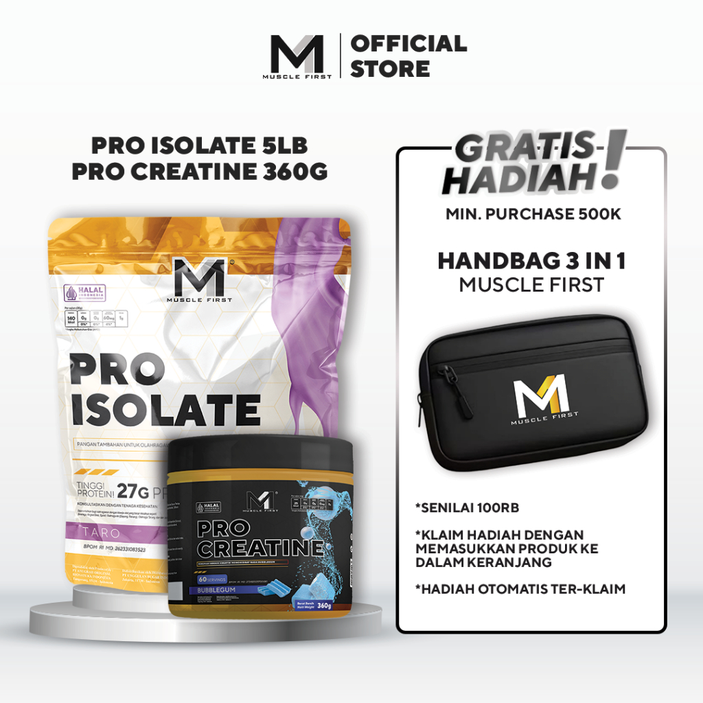 [BUNDLE] MUSCLE FIRST Pro Isolate 5lbs + Pro Creatine 360gr