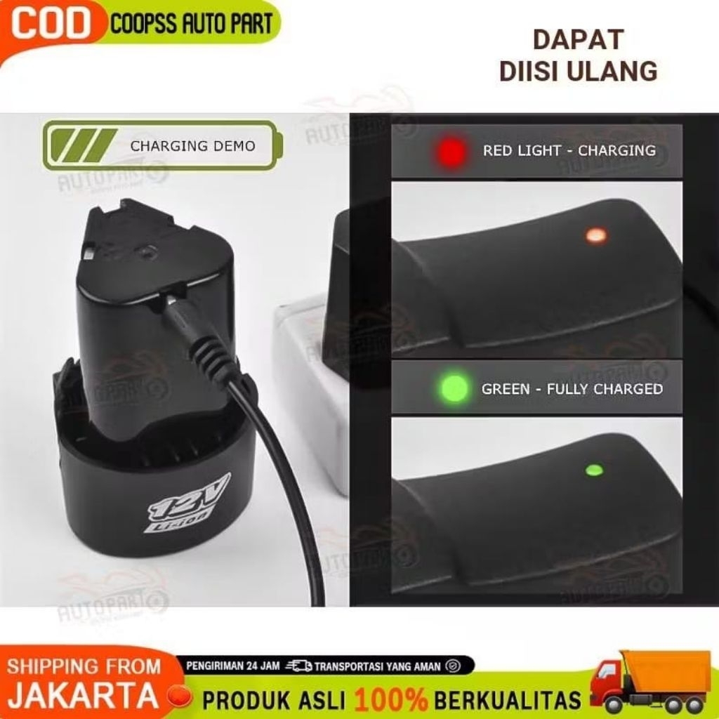 charger bor cordless 12 volt / adaptor charger bor cordless drill 12 volt