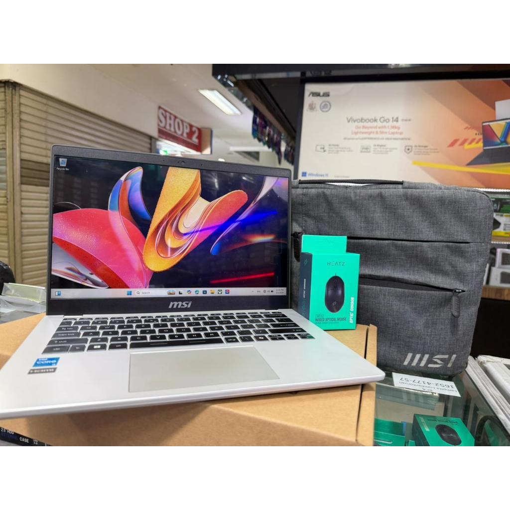 Laptop Leptop MSI MODERN 14 C12MO I3 1215U 8GB 512GB SSD  Msi modern14 b11mou I5-1155g7 8gb 256 gb V