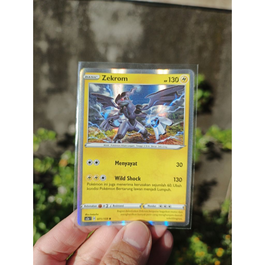 kartu pokemon Indo holo 2021 Zekrom
