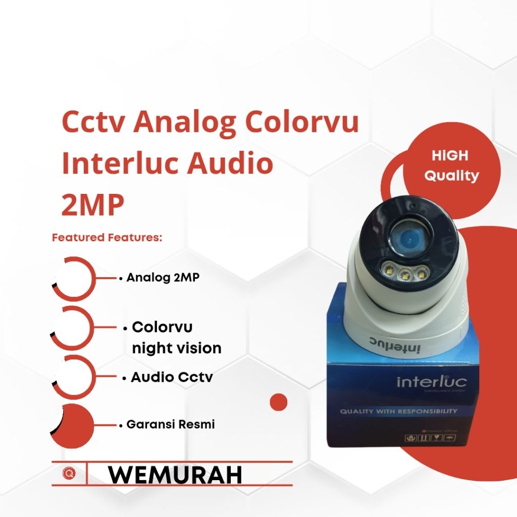Cctv Indoor Interluc 2MP 1080 - Cctv indoor colorvu 2MP- Cctv indoor