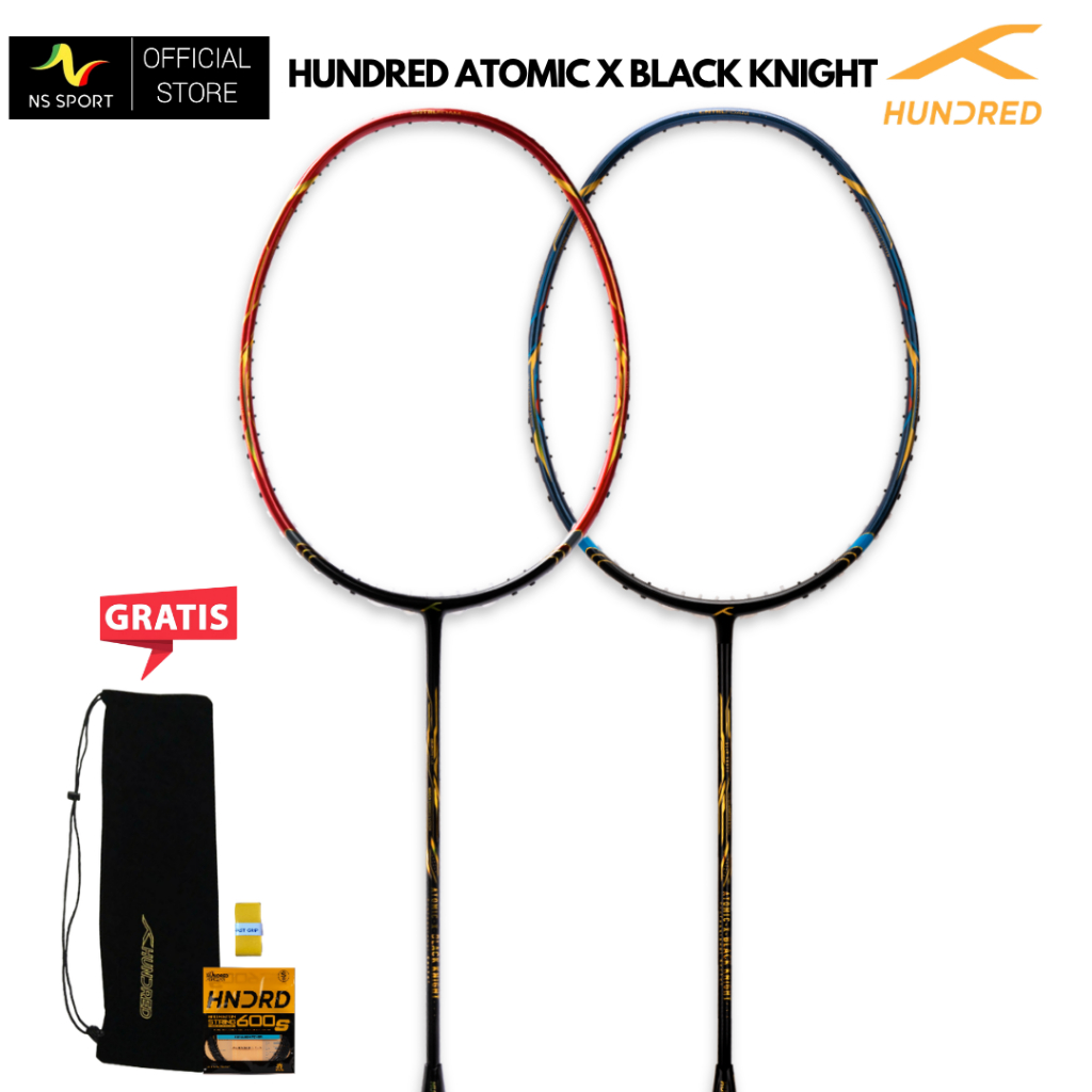 Raket Badminton Hundred Atomic X Black Knight