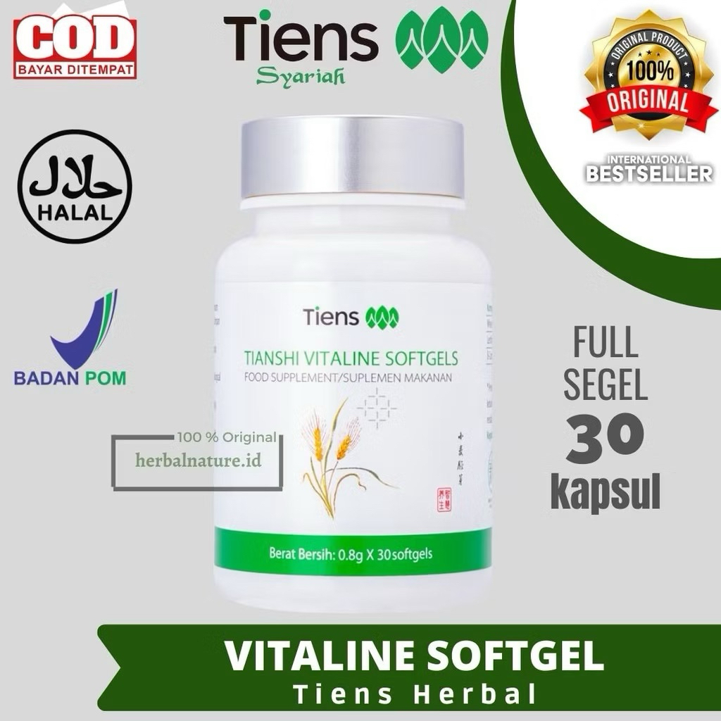[TERLARIS] TIANSHI VITALINE SOFTGELS PEMUTIH BADAN ALAMI ~ SUPLEMEN PEMUTIH SELURUH TUBUH ORIGINAL T