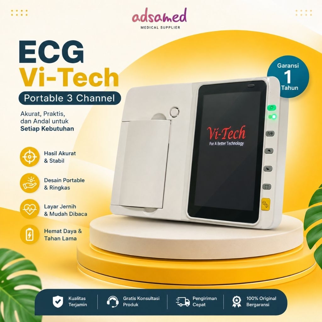 ECG Vi Tech 3 Channel Touchscreen / EKG 3 Channel