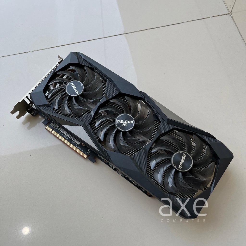 RX 6700 XT Asrock chalannger 3 fan bekas servis refurbished